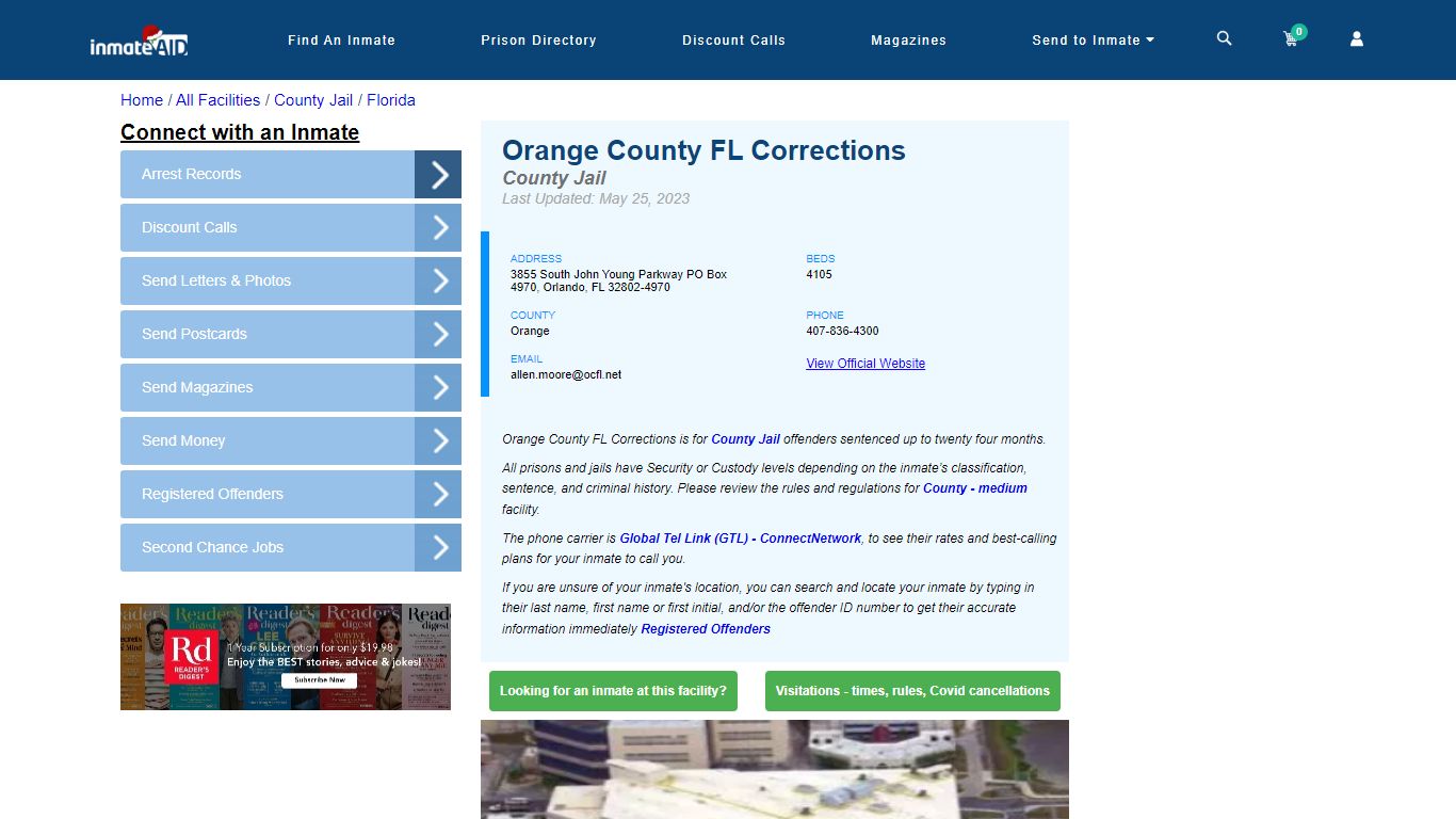 Orange County FL Corrections - Inmate Locator - Orlando, FL
